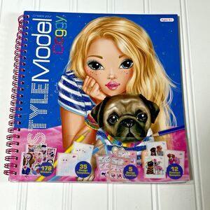 Create Your Style Model Doggy Drawing Sticker Book NEW